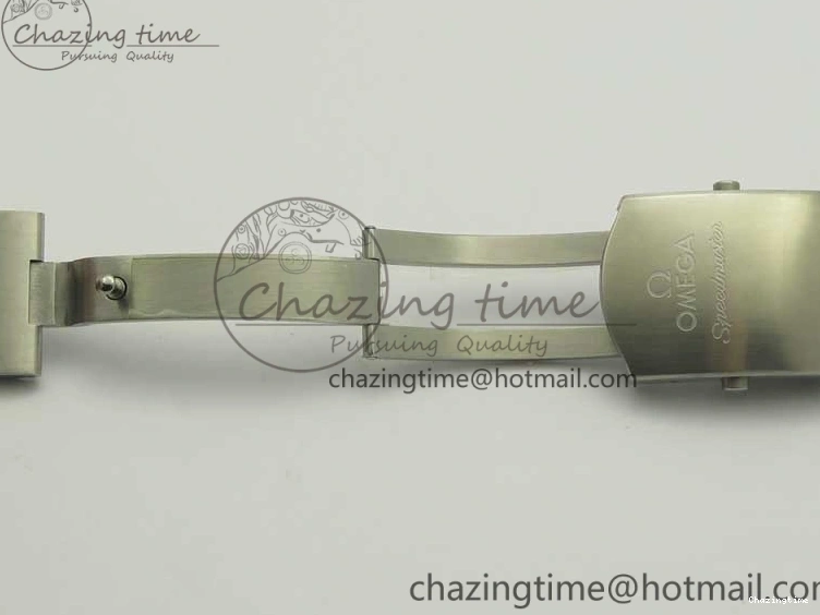 1219 WellDesigned Speedmaster Moonwatch OMF 1:1 Best Edition Black Dial SS Hand on SS Bracelet A 8043